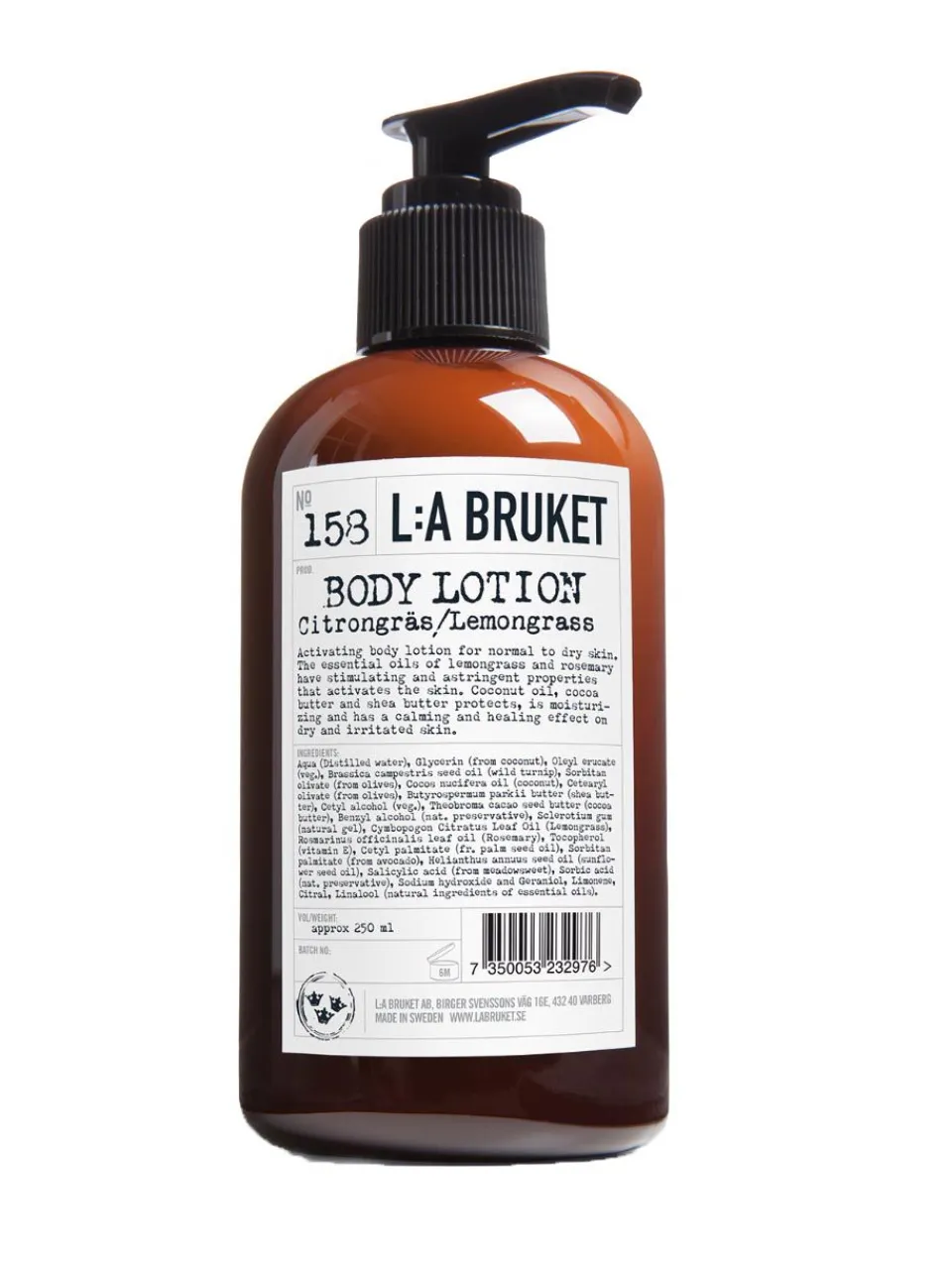 Online la-bruket L:A BRUKET 158 Bodylotion Lemongrass 250 ml