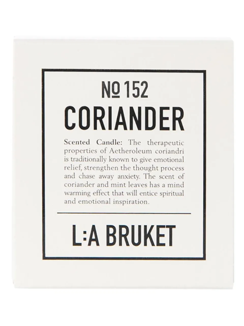 Fashion la-bruket L:a Bruket Coriander 152 Scented Candle 50 g