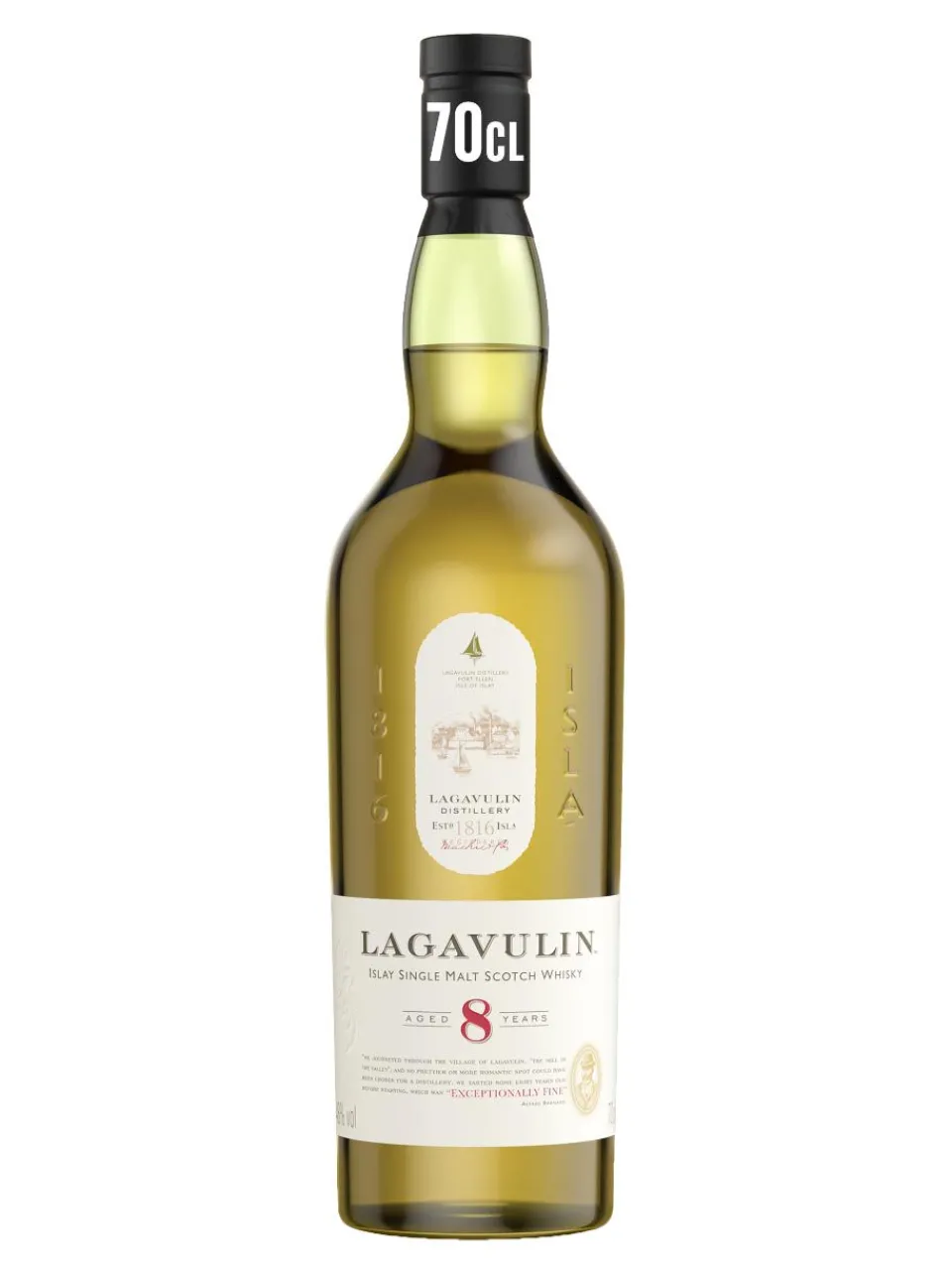 Clearance lagavulin 8y Islay Single Malt Scotch Whisky 48% 0.7L gift pack