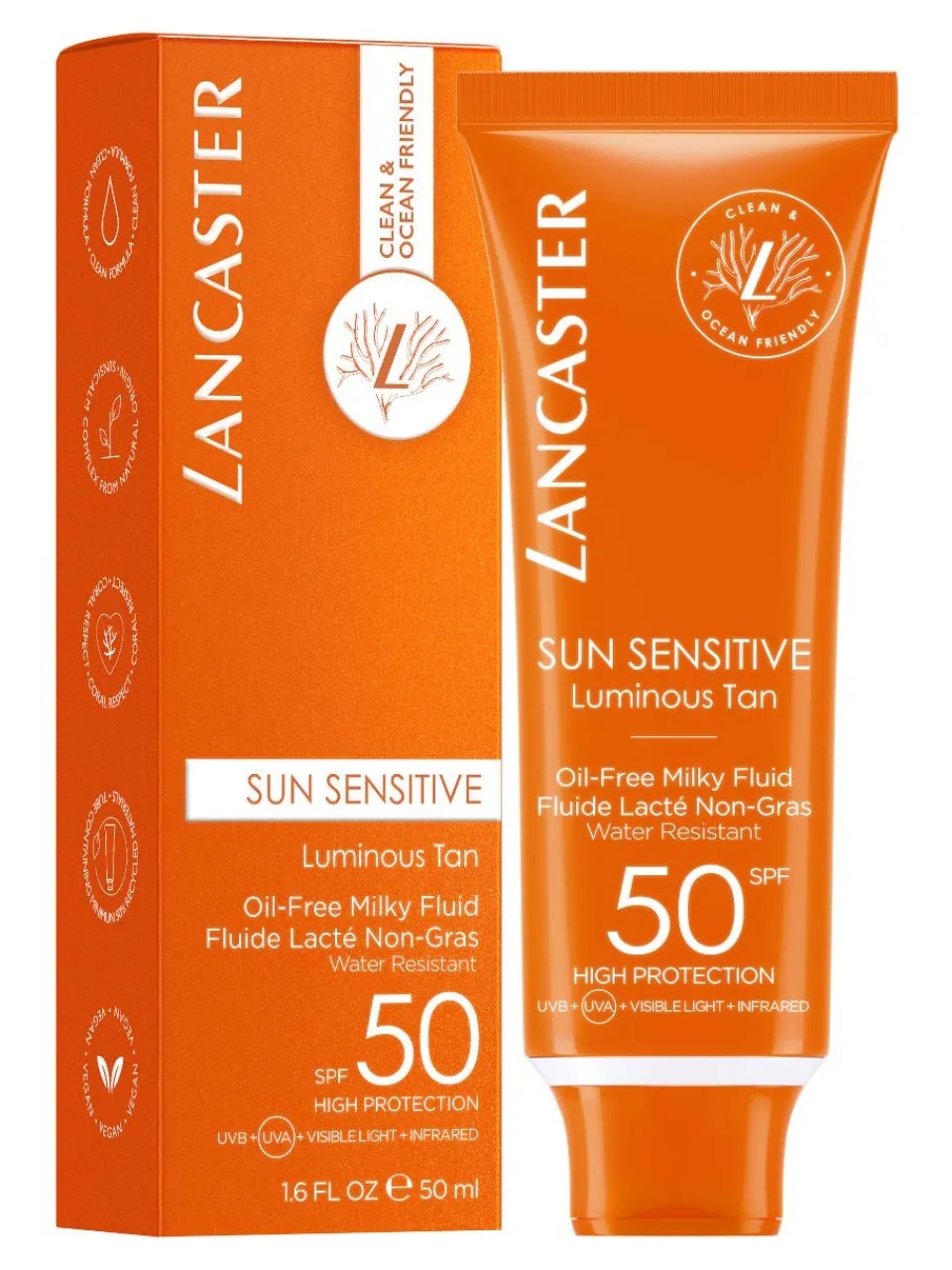 Best lancaster Sun Care Oil Free Milky Fluid SPF 50 50 ml