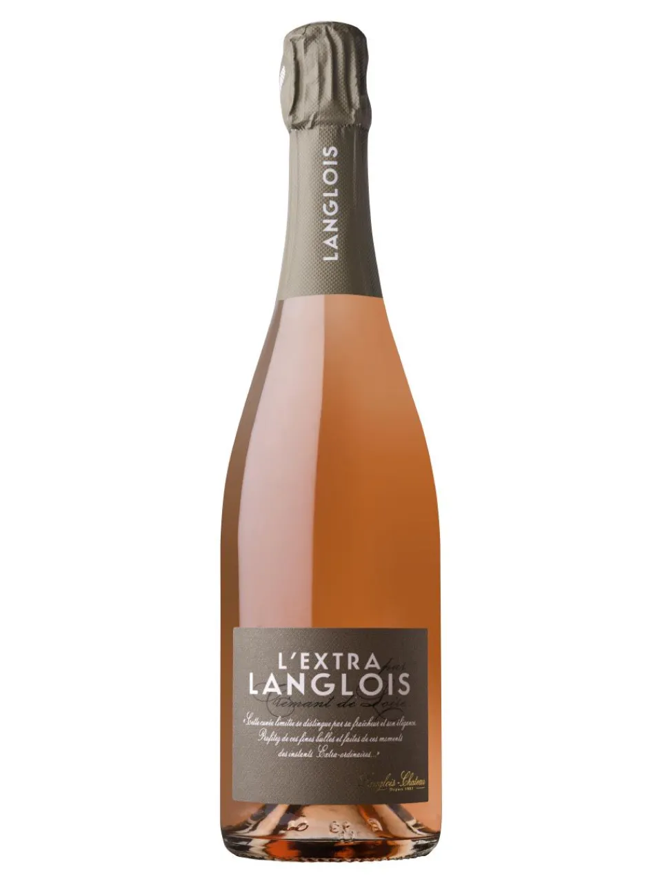 Sale langlois-chateau , L’Extra par Langlois, Cremant de Loire, brut, rosé 0.75L