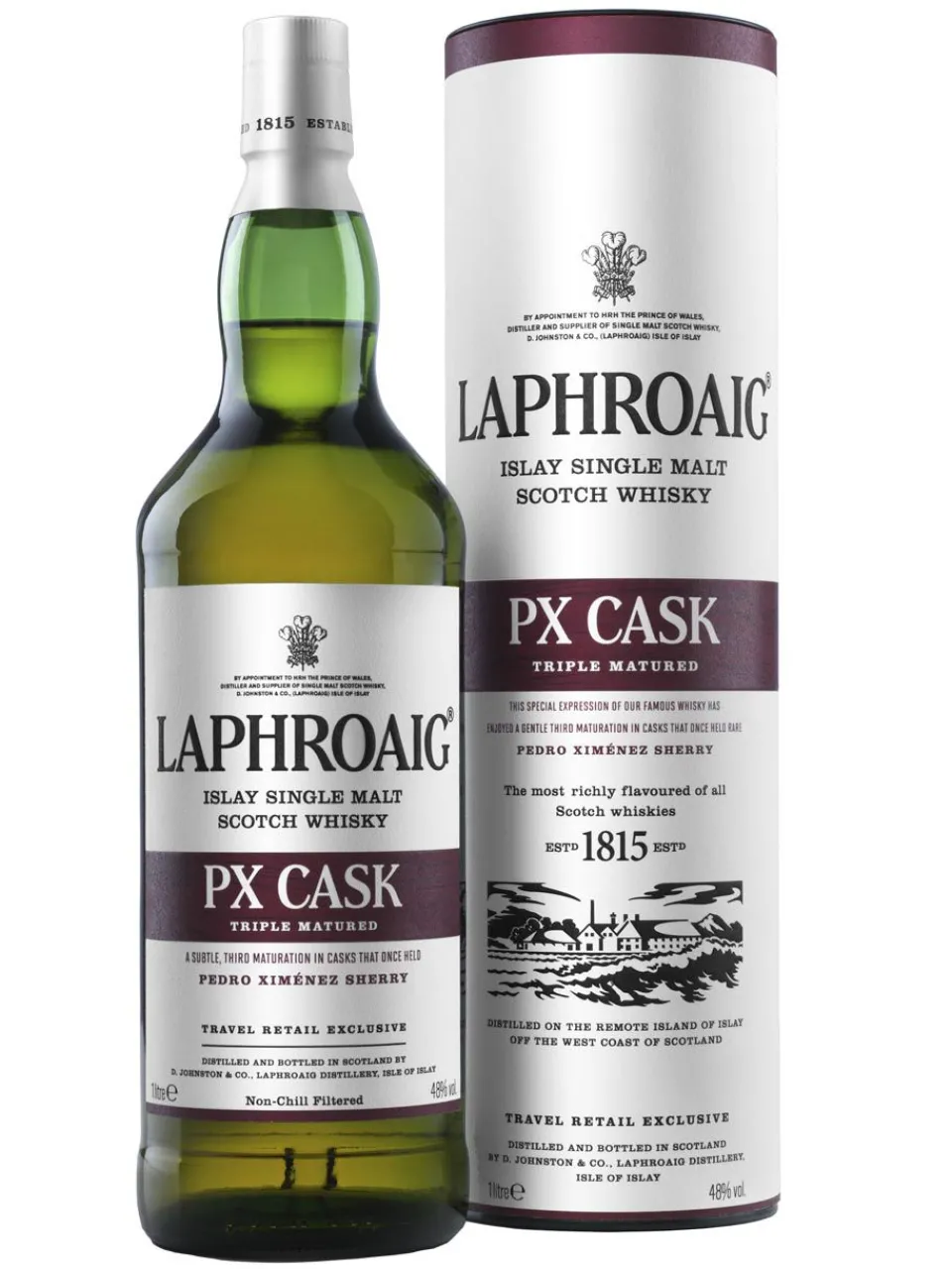 Clearance laphroaig PX Cask Islay Single Malt Scotch Whisky 48% 1L gift pack