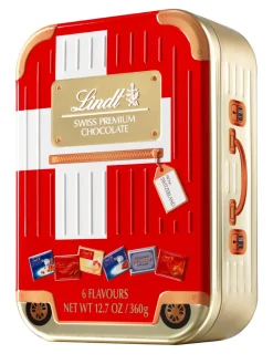 Online lindt Napolitans Suitcase Swiss Flag 360g