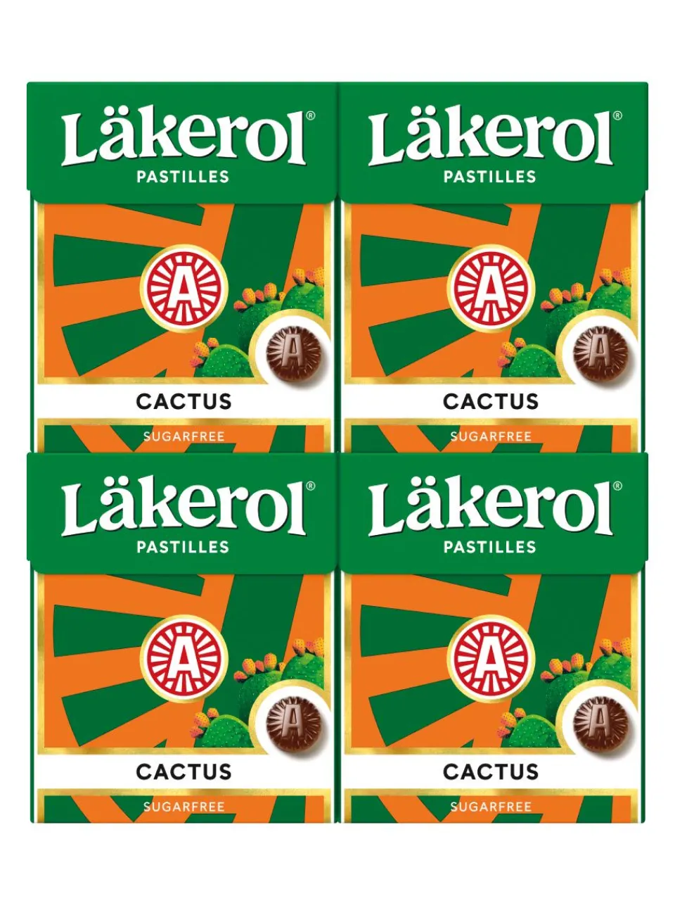 Clearance laekerol Läkerol Cactus 4-pack 4x25g