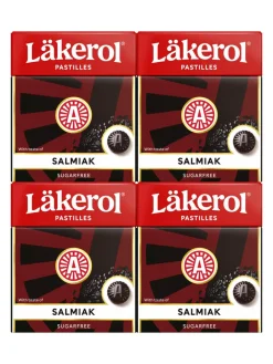 Clearance laekerol Läkerol Salmiak 4-pack 4x25g