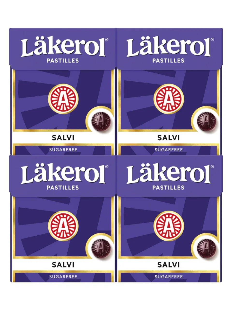 Outlet laekerol Läkerol Salvi 4-pack 4x25g