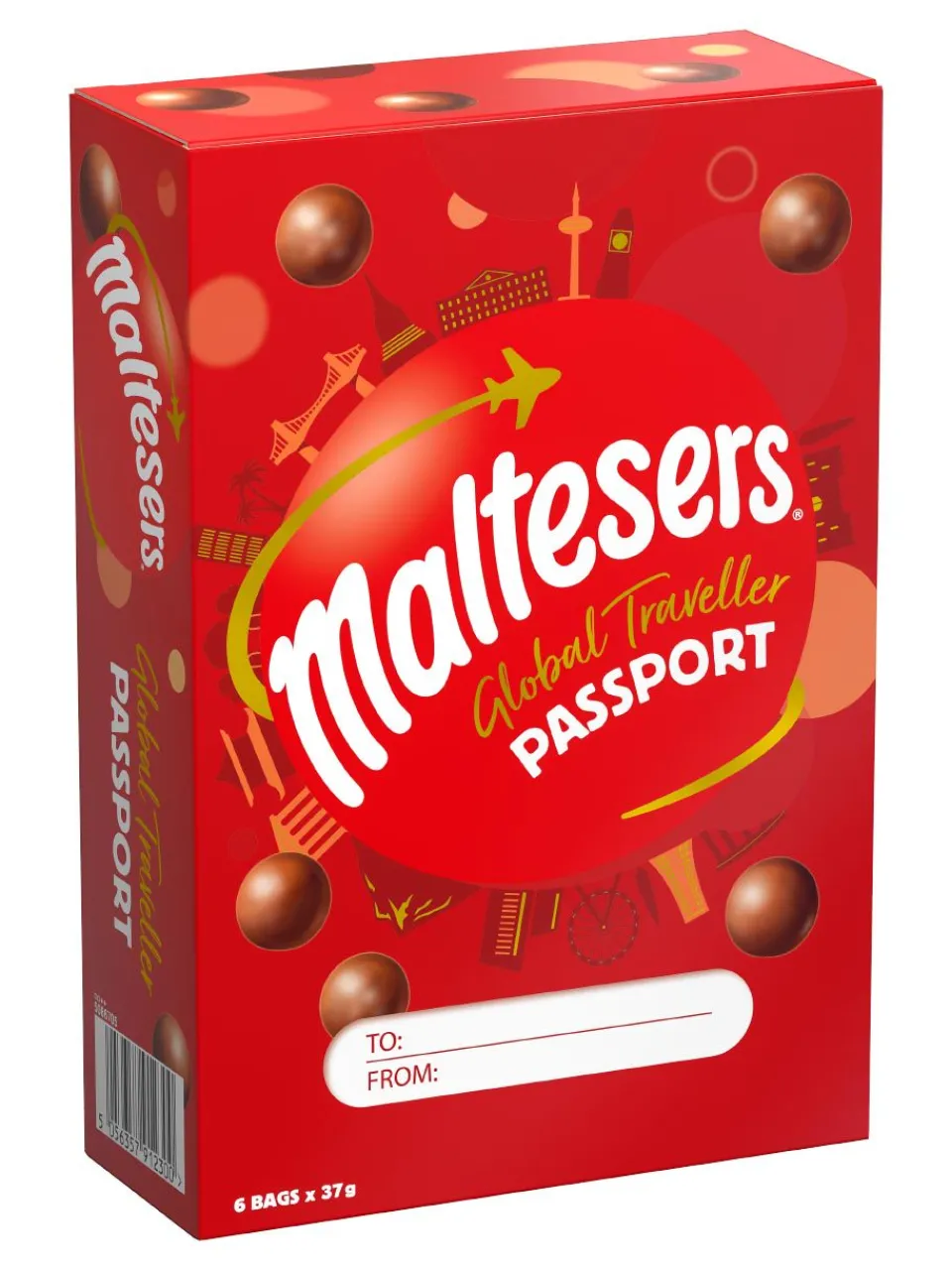 Hot maltesers milk chocolate with a honeycombed centre in a gift box 222g