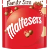 New maltesers milk chocolate with a honeycombed centre in a pouch bag 273g