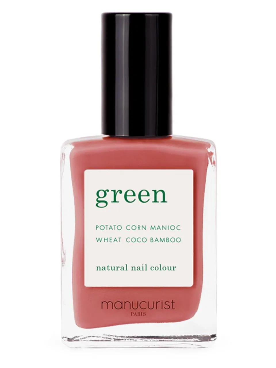New manucurist Green Natural Nail Polish Bois De Rose 15 ml