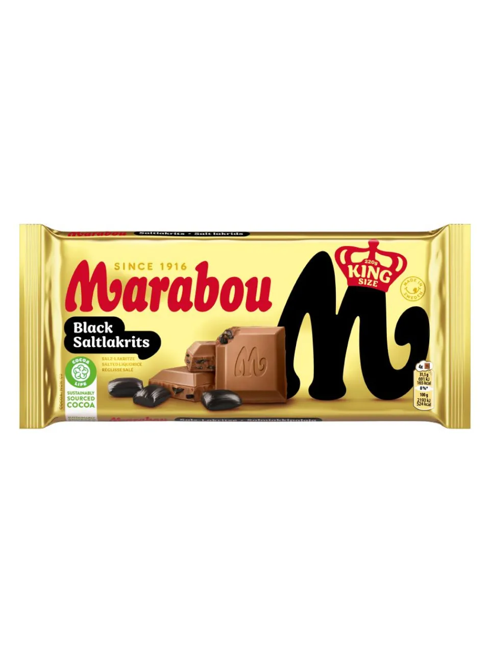 Outlet marabou BLAK SALTLAKRITS 220G
