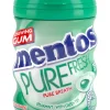 New mentos sugar free chewing gum with sweeteners and spearmint flavour