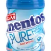 Hot mentos sugar free chewing gum with sweeteners and fresh mint flavour
