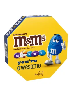 Sale mandm Milk chocolate (48%) covered peanuts (24%) in a sugar shell.