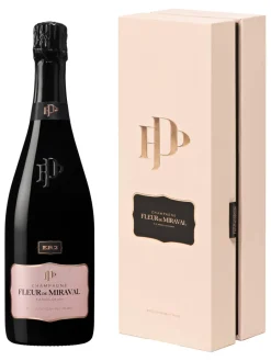 Clearance miraval , Fleur de , Champagne, AOC, brut, rosé (gift box) 0.75L
