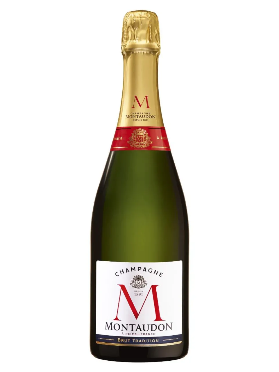New montaudon , Brut Tradition, Champagne, AOC, brut, white 0.75L