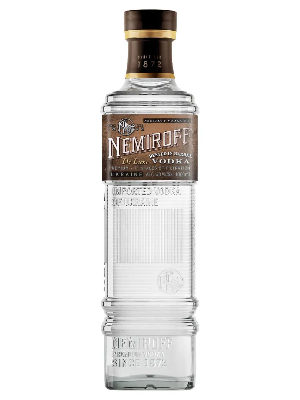 Clearance nemiroff De Luxe Rested in Barrel Vodka 40% 1L*