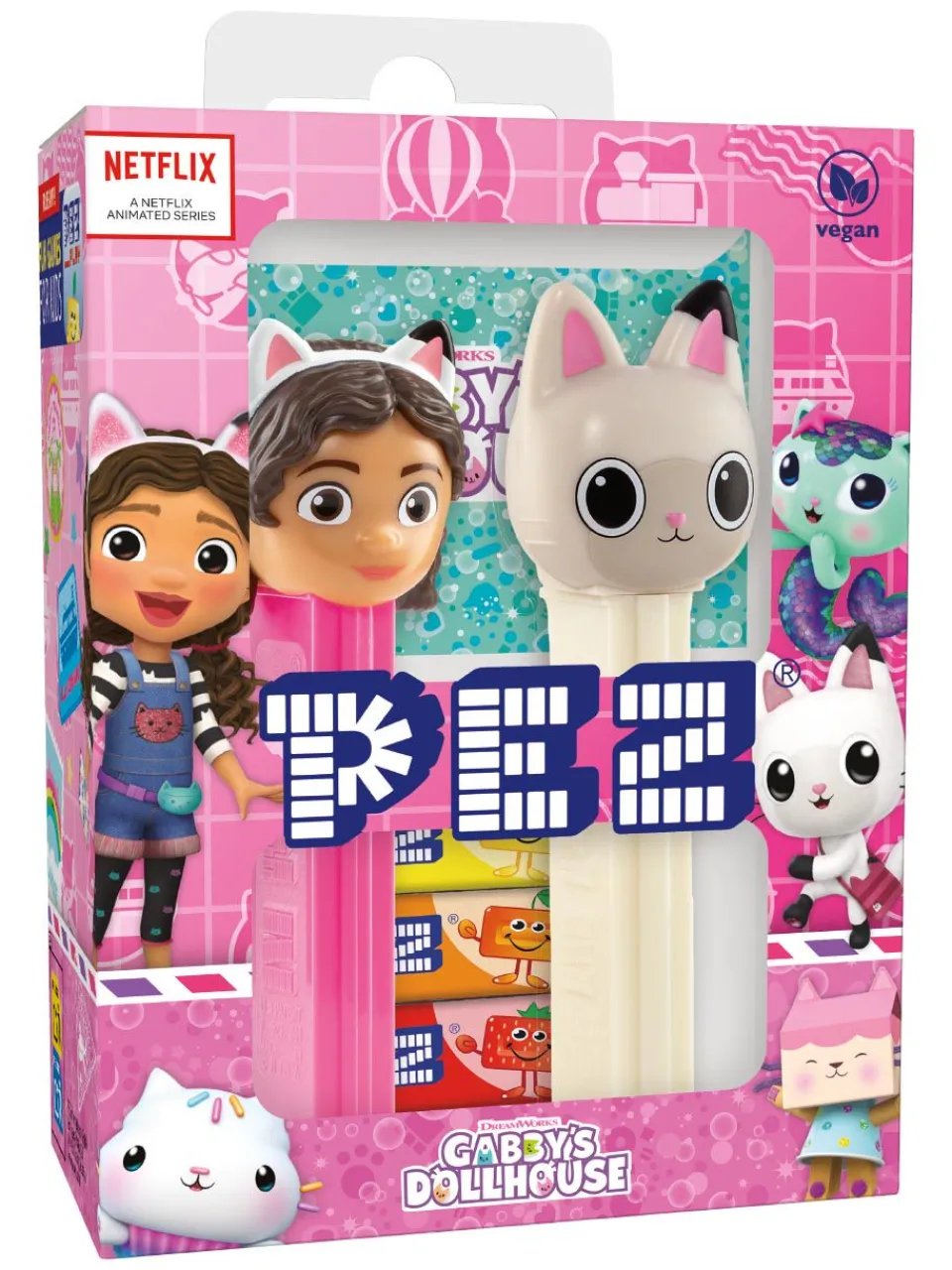 Fashion pez sugar pastille with figures from Gabby Dollhouse
