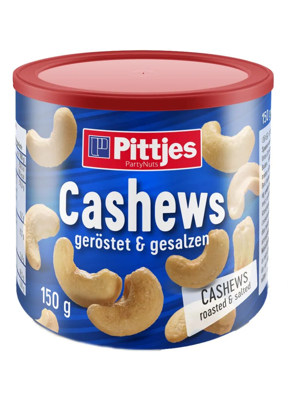 Discount pittjes Cashews Salt Tin, 150g