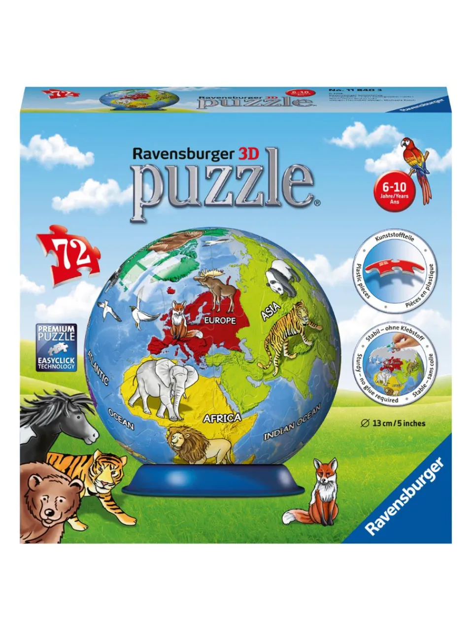Online ravensburger , 11840, 3d puzzle-ball 72 t.