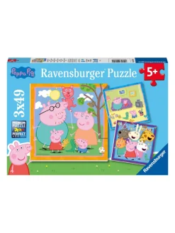 Hot ravensburger , 3 X 49 Pieces, at peppa pig 3x49p