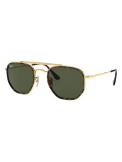Outlet ray-ban Ray Ban RB3648 The Marshall II, Unisex Sunglasses, Gold