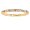 Outlet sif-jakobs-1 Ring Ellera - 18k gold plated with multicoloured zirconia