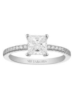 Discount sif-jakobs-1 Ring Ellera Quadrato - with white zirconia