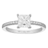 Outlet sif-jakobs-1 Ring Ellera Quadrato - with white zirconia