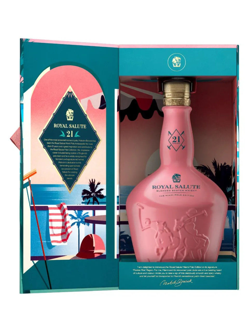 Clearance royal-salute Royal Salute 21yo Polo Miami Blended Scotch Whiskey Limited Edition 40% 0.7L gift pack