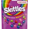 Outlet skittles chewy candies coated with sugar, with wild berry flavor 318g