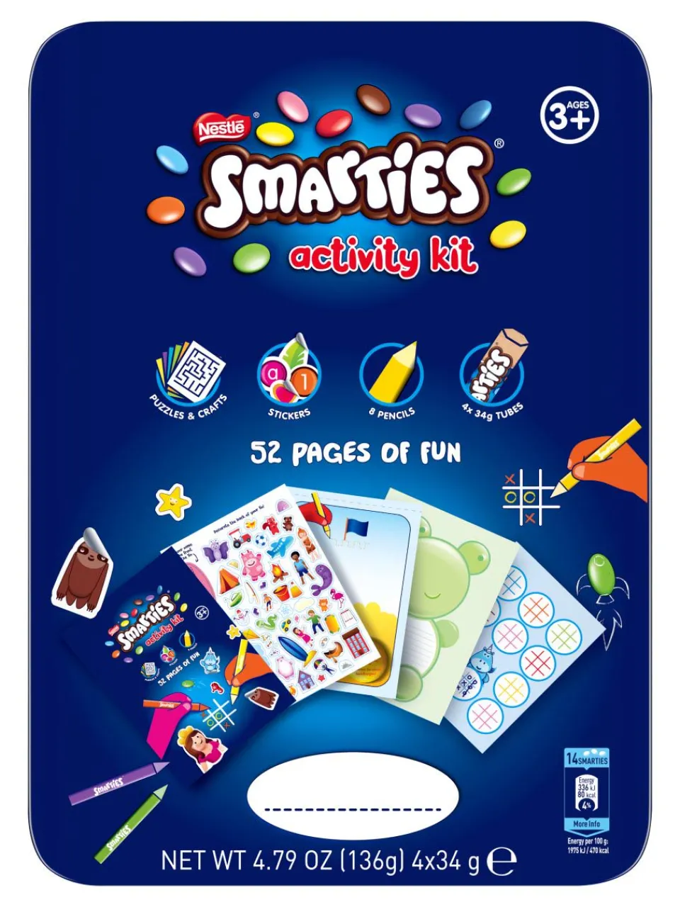 Hot smarties Activity Kit Tin 136g