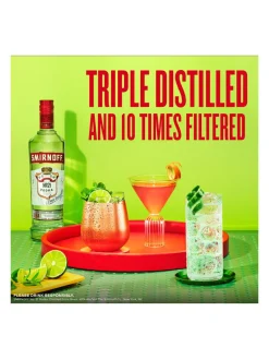 New smirnoff Red Label Vodka 37.5% 1L