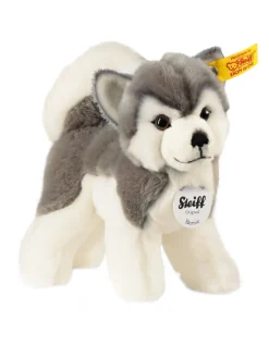Hot steiff , Bernie Husky, grey/white, 17 cm