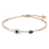 Best swarovski , Symbolica bangle, Evil eye, Blue, Mixed metal finish