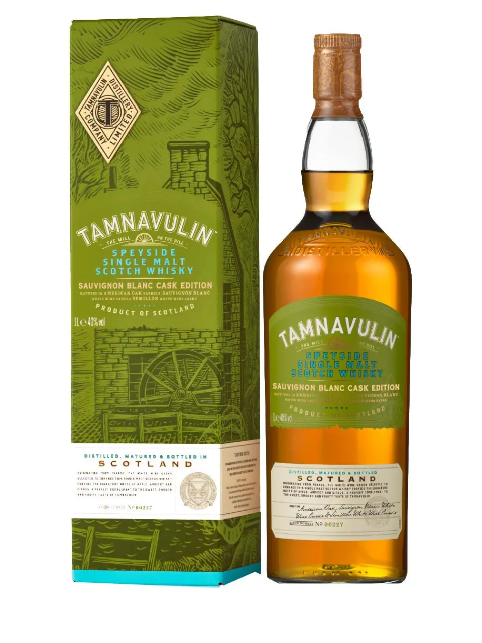 Hot tamnavulin Sauvignon Blanc Cask Edition Speyside Single Malt Scotch Whisky 40% 1L gift pack