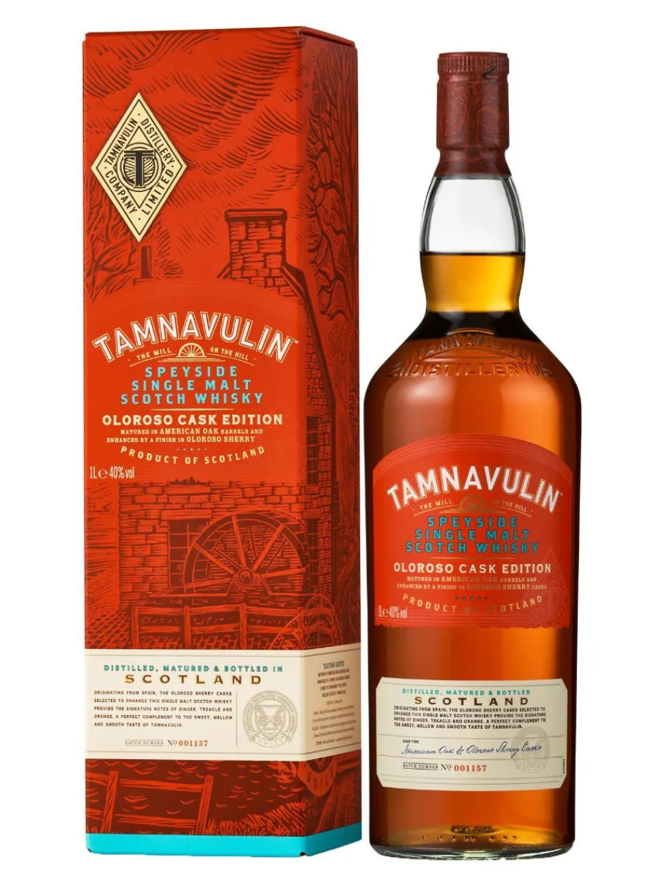 Fashion tamnavulin Speyside Single Malt Scotch Whisky Oloroso Cask 40% 1L gift pack