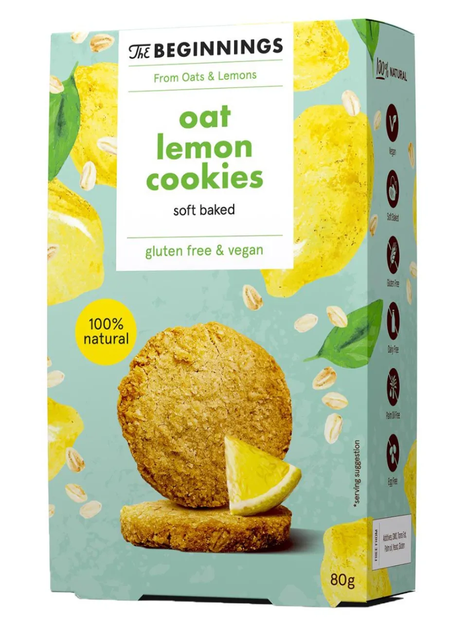 Best the-beginnings The Beginnings - Lemon Oat Cookies (soft baked) - 80g