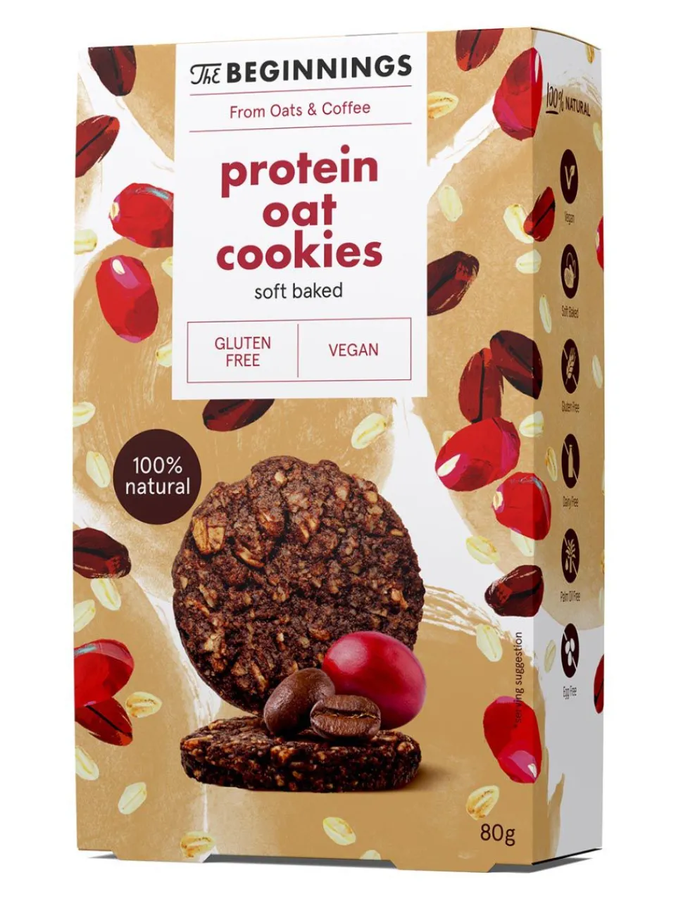 Best the-beginnings The Beginnings - Protein Oat Cookies (soft baked) - 80g