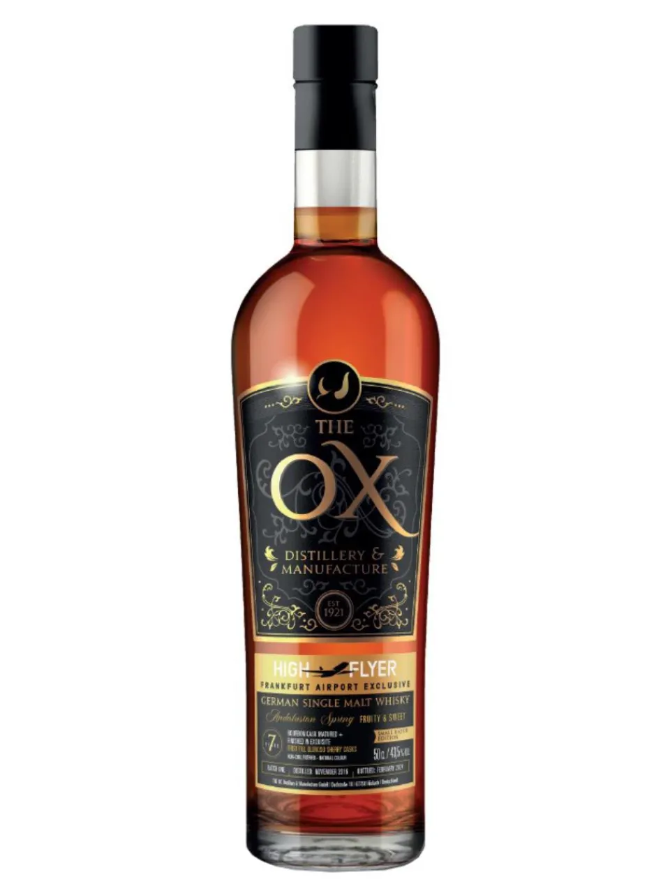 Sale the-ox The OX Andalusian Spring German Single Malt Whisky 43.5% 0.5L