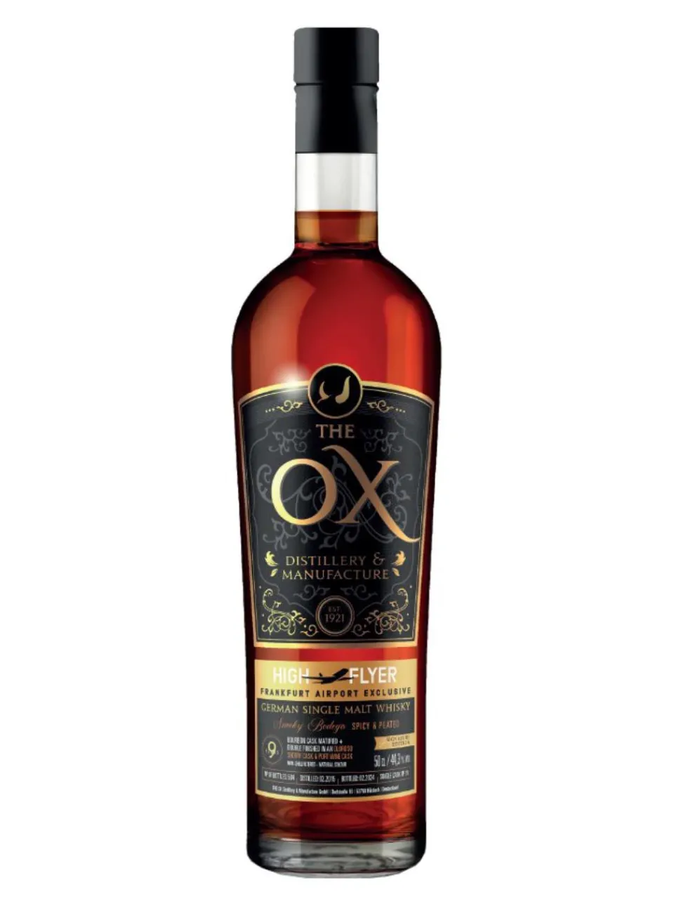 New the-ox The OX Smoky Bodega Germand Single Malt Whisky 44.3% 0.5L