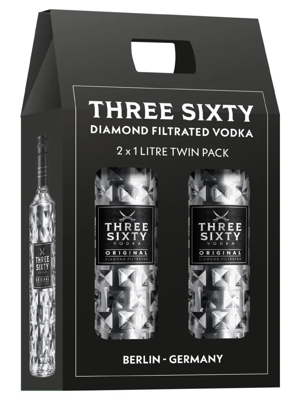 Outlet three-sixty Three Sixty Vodka Twin Pack 37.5% 2x1L