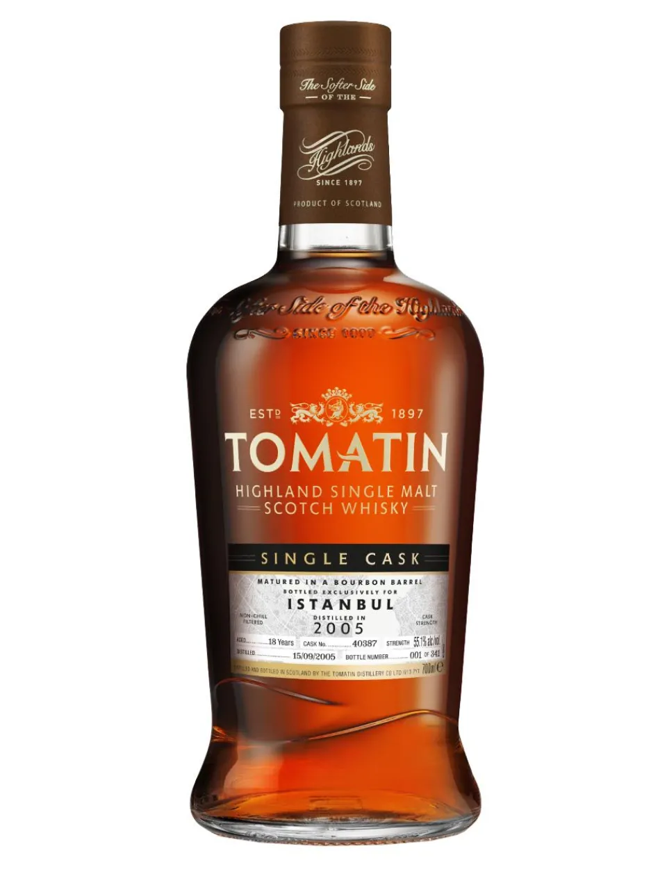 Sale tomatin 2005 Single Cask Istanbul Edition Highland Single Malt Scotch Whisky 55.1% 0.7L