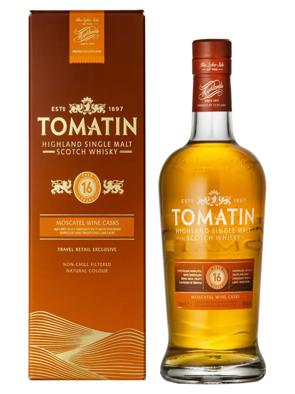 Clearance tomatin Highland Single Malt Scotch Whisky 16y 46% 0.7L gift pack
