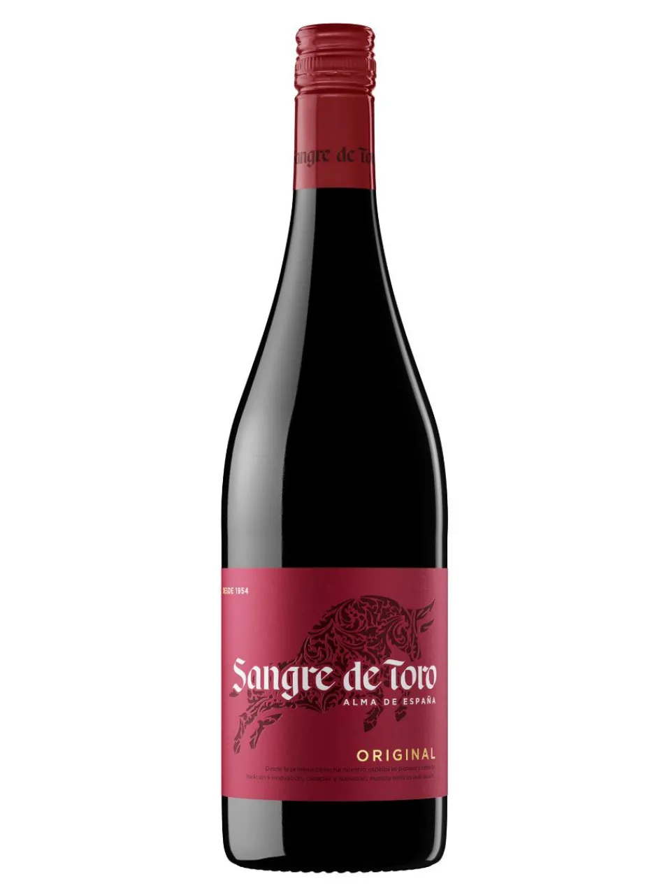 Hot torres , Sangre de Toro, Original, Penedès, DO, dry, red (screw cap) 0.75L