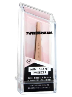 Fashion tweezerman Studio Collection Rose Gold Mini Slant Tweezer