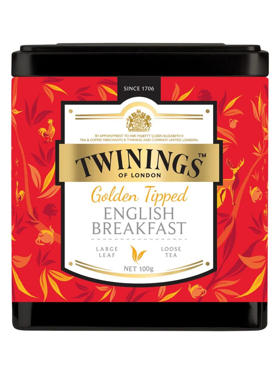 Online twinings Golden Tipped English Breakfast 100g Tin