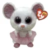 Online ty , Beanie Boos Regular 6in, NINA - white ballerina mouse reg