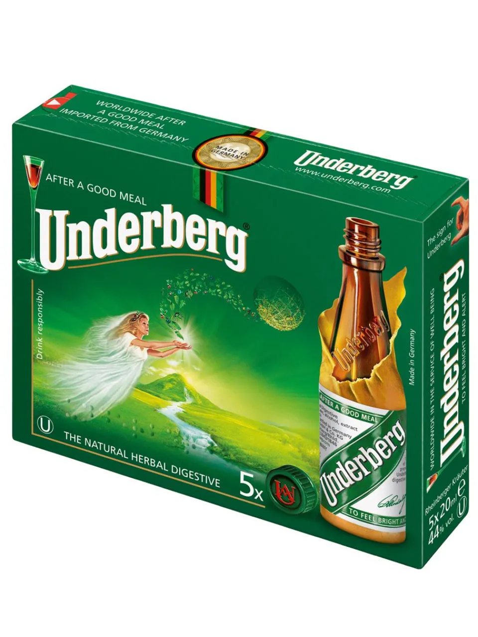 Fashion underberg Bitter 44% 5x0.02L