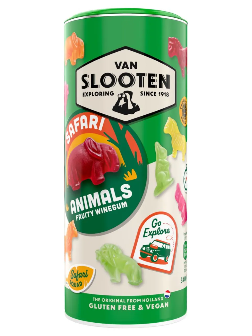 Sale van-slooten Van Slooten Safari Animals 320g Vegan & Gluten Free