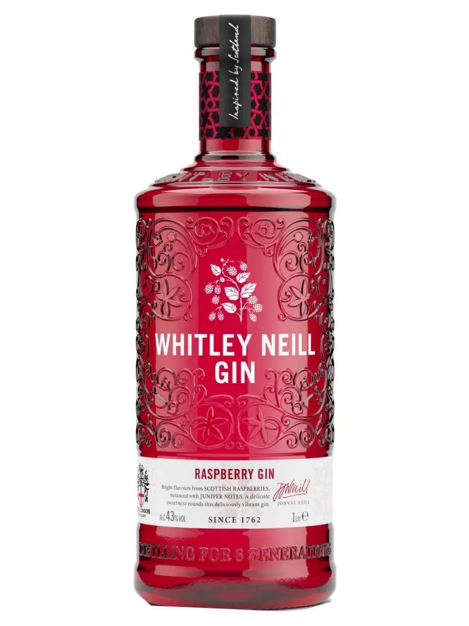 Clearance whitley-neill Whitley Neill Raspberry Gin 43% 1L